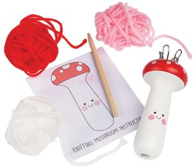 Zestaw kreatywny Knitting Kit Mushroom – Rex London