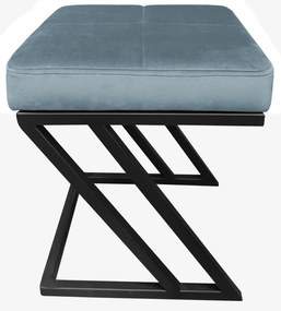 Pufa ZETA LOFT ławka taboret podnóżek metal BL06