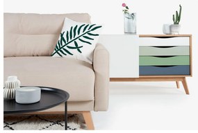 Beżowa sofa rozkładana Bonami Selection Pop