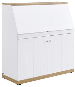 Sekretarzyk - MDF - Kolor: Biały i naturalny - DUTASI