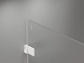 Mexen Lunar-B drzwi prysznicowe uchylne lewe 90 cm, transparent, białe - 832-090-000-20-00-L