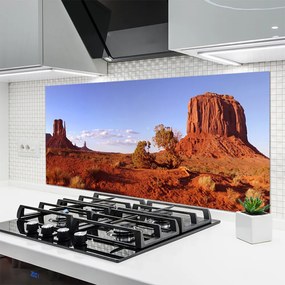 Szkło do Kuchni na Ścianę Piaszczyste Wydmy Pustyni