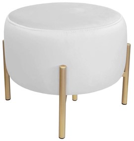 Pufa OLA LOFT ławka podnóżek metal złota MG39