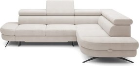 Narożnik OTIS L Prawostronny Regulowane Zagłówki wolnostojący tkanina AURORA 02 WERSAL