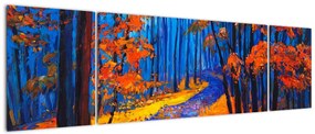 Obraz jesiennego lasu (170x50 cm)