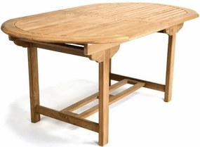 Rozkładalny stół z drewna tekowego Garth owalny 170 - 230 cm