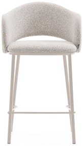 Hoker w kolorze kości słoniowej (wysokość siedziska 65 cm) Maina – Kave Home