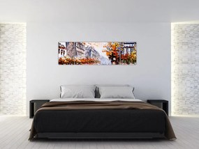 Obraz - Życie w mieście (170x50 cm)