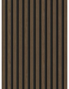 Mexen Lam-F lamele ścienne akustyczne 275 x 30 cm, filc 8 mm, fornir techniczny, Orzech Espresso - S105-275307-3015-019