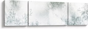 Obraz abstracji liści (170x50 cm)