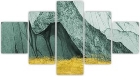 Obraz - Emerald Mountains N⁰2 (125x70 cm)