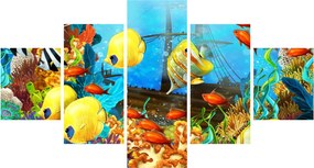 Obraz - Kolorowa rafa koralowa (125x70 cm)