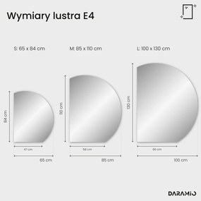 Okrągłe lustro łazienkowe z oświetleniem LED E4