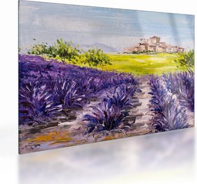 Obraz na szkle - Prowansja, Francja, malarstwo olejne (70x50 cm)