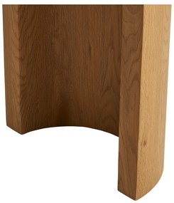 Konsola w dekorze dębu w naturalnym kolorze 38x114 cm Bibione – House Nordic