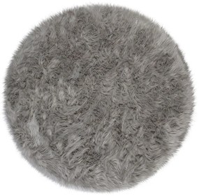 Szary dywan Flair Rugs Sheepskin, ⌀ 120 cm