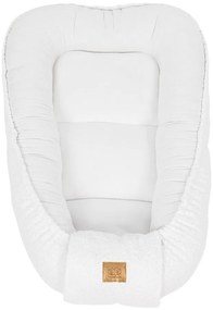 Biały kokon dla niemowląt 55x83 cm – Meowbaby