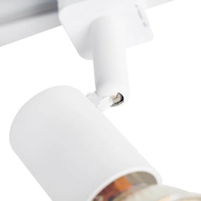 Nowoczesny system szynowy z 5 reflektorami jednofazowymi biały - Jeany