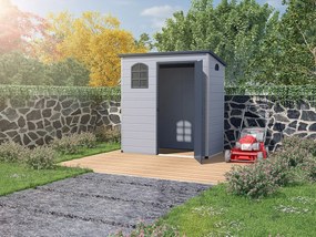 Wiata ogrodowa NERIO z żywicy w kolorze szarym antracytowym – 2,12 m²