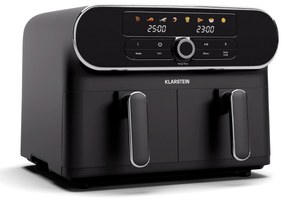 Klarstein AuraAir Color Touch frytkownica beztłuszczowa, 2 komory, 11 l, 1700 W