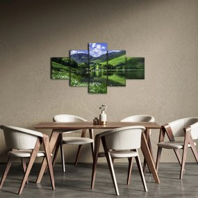 Obraz - Krajobraz z jeziorem (125x70 cm)