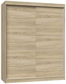 Przesuwna szafa dwudrzwiowa 160 cm dąb sonoma H9-W18