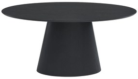 Stół do jadalni dla 6 osób z MDF - Czarny - ANTELADA