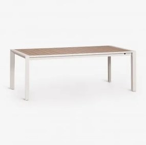 Rozkładany Prostokątny Stół Jadalniany 215-275x100 Cm Z Aluminium Amalfi Gardenia Biel - Sklum