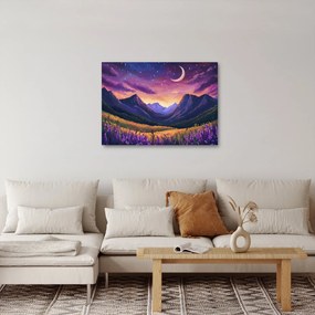 Obraz - Fioletowy krajobraz (70x50 cm)