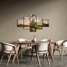 Obraz natury z promieniami (125x70 cm)