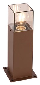 Zewnetrzna Industrialna lampa podłogowa zewnętrzna brązowa rdza 30 cm IP44 - DenmarkPrzemysłowy Oswietlenie zewnetrzne