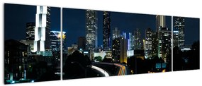 Obraz nocnej metropolii (170x50 cm)