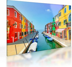 Obraz na szkle - Wyspa Burano, Wenecja, Włochy (70x50 cm)