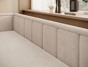 Sofa rozkładana z funkcją spania FULGEO beżowa lewa ELTAP