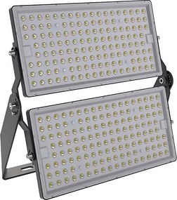 Naświetlacz LED 500W, 230V, 4000K, IP65, szary