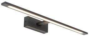 Nowoczesna lampa ścienna czarna 62 cm z diodą LED IP44 - Jerre Nowoczesny Oswietlenie wewnetrzne