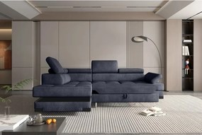 Narożnik EMPORIO L Lewostronny z funkcją spania Lewostronny w ktaninie SERENO 695 WERSAL