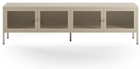 Kremowa metalowa szafka pod TV 160x50x35 cm Fayna – Marckeric