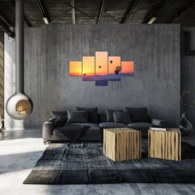 Obraz balonów na ogrzane powietrze (125x70 cm)