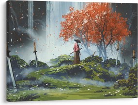 Obraz - Ilustracja przedstawiająca Ogród Mieczy (70x50 cm)