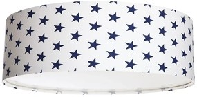 Biały abażurowy plafon w gwiazdki do pokoju dziecka - 3X A355 A9-B76