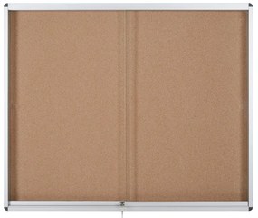 Gablota wewnętrzna z przesuwanymi drzwiami, korek, 967 x 706 mm