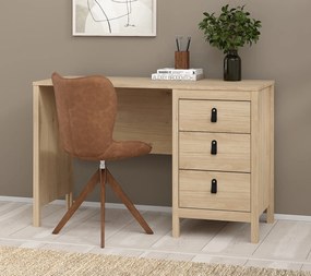 Biurko komputerowe z 3 szufladami Madrid, jackson hickory