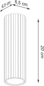 Szarobrązowa metalowa lampa punktowa Gleam – Sollux