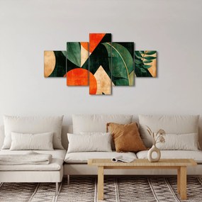 Obraz - Geometryczne motywy naturalne II. (125x70 cm)