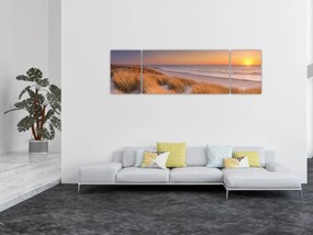 Obraz - Plaża o zachodzie słońca (170x50 cm)