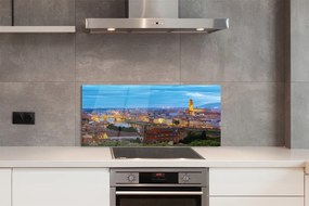 Panel Szklany Włoska Panorama o Zachodzie Słońca