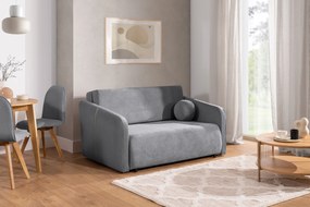 Sofa Zeldia 155 z funkcją spania - szary szenil hydrofobowy Spring 1102
