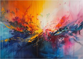 Obraz na szkle - Abstrakcja kolorów (70x50 cm)