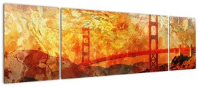 Obraz - Golden Gate, San Francisco, Kalifornia (170x50 cm)
